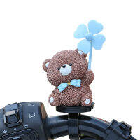 ASRTWER อุปกรณ์ตกแต่งจักรยานรูปสัตว์น่ารักๆกังหันลมรูปสัตว์ที่น่ารักของตกแต่งจักรยานรูปแกะสลักกันน้ำได้น้อยกว่าอุปกรณ์ตกแต่งจักรยาน