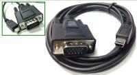 Kabel adaptor Mini USB Male 5 pin ke VGA D-SUB 15 pin Male untuk ponsel DVD EVD 1.5m