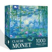 ตัวต่อจิกซอว์1000ชิ้นสำหรับ S Kid Monet ของเล่นจิ๊กซอว์ภาพวิวครอบครัวรูปภาพตกแต่งบ้านน้ำมันระดับโลกที่มีชื่อเสียง