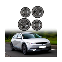 Car Door Audio Speaker Tweeters Grille Frame Cover Stainless Steel Replacement for Aini 5 IONIQ 2022+