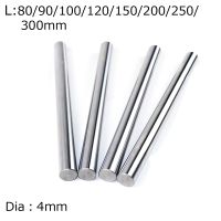 5/2PCS M4 80/90/100/120/150/200/250/300 MM Optical Axis Stainless Steel Linear Shaft Metric Round Rod Guide Slide Bar