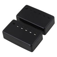 ；。‘【 Black Humbucker Neck &amp; Bridge Guitar Pickup Covers Set Of 2