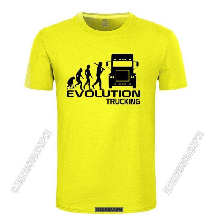 2022-brand-clothing-evolution-trucking-truck-driver-cab-gift-ideas-funny-t-shirt-men-cotton-stylish-chic-t-shirt-top-camiseta