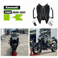 FOR KAWASAKI Z900 2020-2021 MOTORCYCLE MODIFIED WITH HIGH WINDSHIELD BLACK HIGH WINDSHIELD MIRROR DEFLECTOR