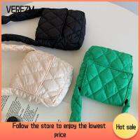 VERFZM SHOP น้ำหนักเบามาก กระเป๋า Crossbody เล็กๆน้อยๆ สีลูกอมสี กระเป๋าถือสำหรับผู้หญิง ของใหม่ นุ่มสบายๆ ถุงผ้าฝ้ายแผ่นพื้นที่ ฤดูหนาวในฤดูหนาว