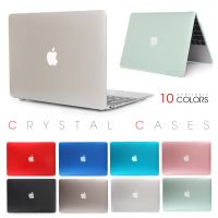 เคสแล็ปท็อปคริสตัล2ชิ้นเหมาะสำหรับ Apple Macbook Mac Book Air Pro Retina 11 12 13 15 15.4 13.3นิ้วฝากระเป๋ามีปกพร้อมทัชบาร์