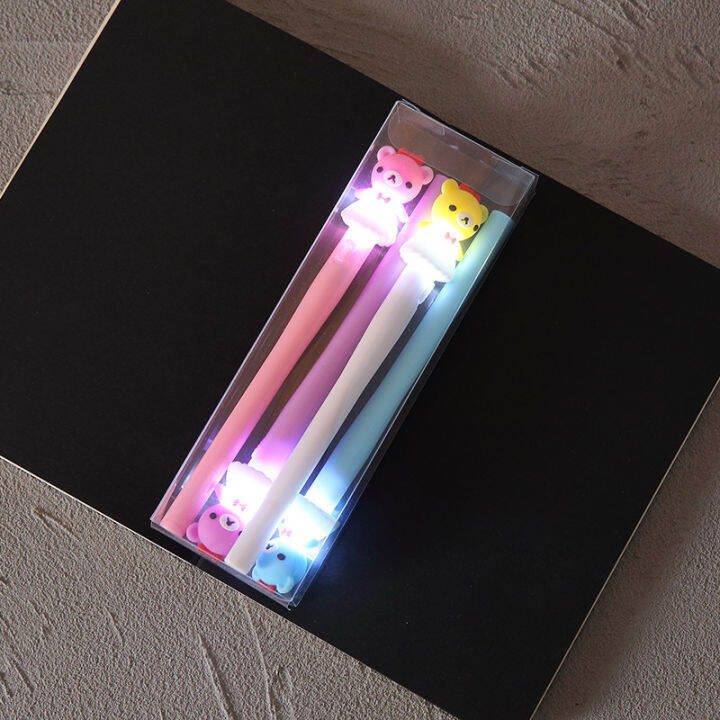 creative-boxed-4-piece-glow-pen-set-ชุดเครื่องเขียนปากกา