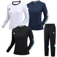 shot goods Womens Long Sleeved Badminton Shirt 2022 Outdoor Sports Jersey Long Pants