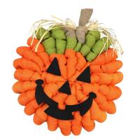 Pumpkin Wreath Pumpkin Garland Door Hanger for Front Door Halloween Pendant Fall Outdoor Party Favors for Thanksgiving Home Porch charitable