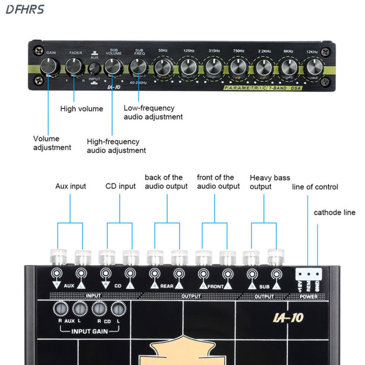 dfhrs-รถ-eq-7-band-อีควอไลเซอร์เครื่องเสียงรถยนต์อีควอไลเซอร์กราฟิกลำโพงรถยนต์แปลงเสียงสำหรับอุปกรณ์เสริมรถยนต์