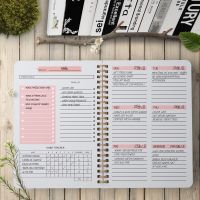[Hagoya Stationery Stor] 2022 A5 Agenda Planner Goal Habit Schedules Organizer Notebook Diary Weekly Planner Notebook For School Stationery Officer