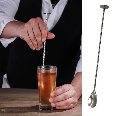 Spoon Tableware Muddler Stirrer Twisted Mixing Stainless Steel Drink Bar Cocktail Kitchen High Quality Kitchen Supplies