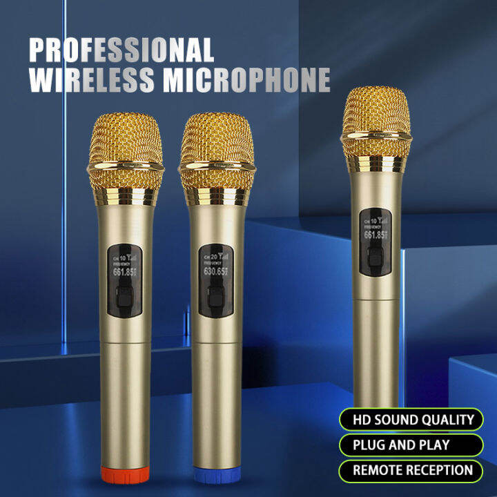 Wireless Karaoke microphone Professional Speaker Dual with Receiver