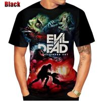 2023 NEWClassic หนังสยองขวัญ Evil Dead ใหม่3d พิมพ์เสื้อยืดผู้ชายและผู้หญิงสยองขวัญแฟชั่นพิมพ์เสื้อยืดแขนสั้น