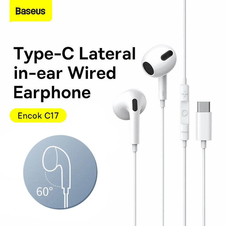 baseus-c17-หูฟัง-type-c-amp-h17-ios-หูฟังแบบสอดหู-encok-type-c-lateral-in-ear-wired-earphone-with-mic-for-smart-phone