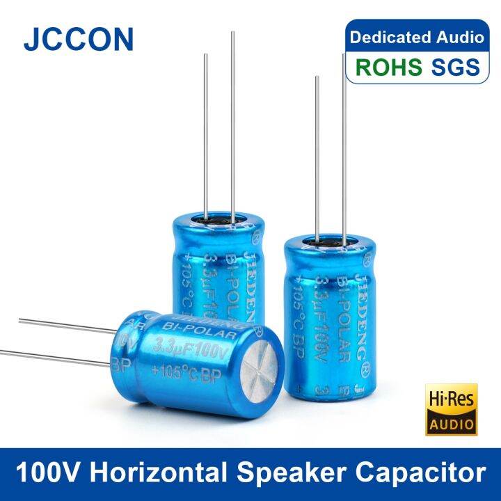 10Pcs 100V Vertical Speaker Capacitor MKP Frequency Divider Crossover Polypropylene Non Polarity
