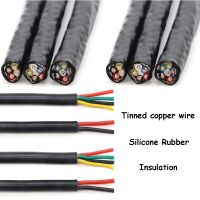 【cw】 5/10m Soft Silicone Insulated Electricity Wire Cable Electrico 2/3/4/6 Multi Core Tinned Copper Wires Stranded Cable Pdo Wires