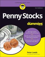 หนังสืออังกฤษ Penny Stocks For Dummies (3Rd Ed.)