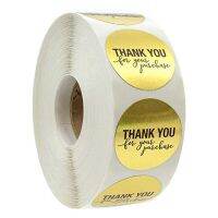 【CW】❁✶  500pcs/Roll Round Floral Thank You Sealed Label Sticker Scrapbooking Birthday Wedding ValentineSupply