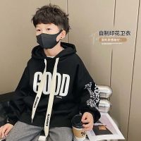 zhouyiping ✨【พร้อมส่ง】เสื้อแจ็กเก็ตกันหนาว แขนยาว มีฮู้ด ทรงหลวม สไตล์เกาหลี สําหรับเด็กผู้ชาย 3-15 ปี