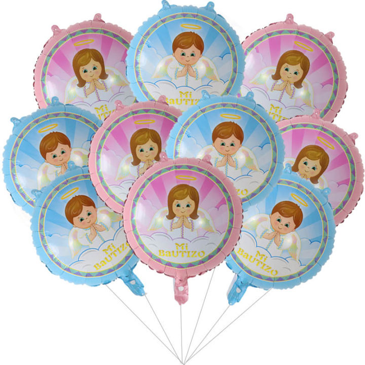 10pcs-18inch-round-spanish-christening-west-baptism-theme-party-decoration-baby-balloons-foil-helium-balloons-kids-toys-globos