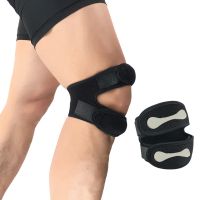 กีฬาเข่าสนับสนุน Patella เข็มขัดผ้าพันแผลยืดหยุ่นเทปกีฬาสายรัดเข่า Pads Protector Band ฟุตบอลบาสเกตบอลกีฬาเข่ารั้ง-Jezker