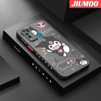 เคส JIUMOO สำหรับ VIVO Y30เคส Y50 Y30i พร้อมมีน้ำค้างแข็งโปร่งใสลายการ์ตูน Kuromi เคสขอบด้านข้างซิลิโคนรูปสี่เหลี่ยมเคสป้องกันกล้องดีไซน์ใหม่เคสมือถือกันกระแทก