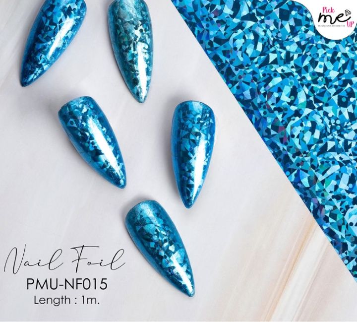 Nail Foil ฟอยล์ติดเล็บ Blue NF015