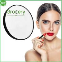 GROCERY LIFE กำจัดสิวรูขุมขน กระจกแต่งหน้า รูปทรงกลม พร้อมถ้วยดูดสองอัน กระจกขยาย10/20/30x อุปกรณ์เสริมความงาม เอบีเอสเอบีเอส กระจกเครื่องสำอาง สำหรับผู้หญิง