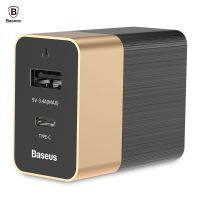 Woww สุดคุ้ม Baseus Duke 15W 5V 3.4A (Max) 2 Ports USB Type C Universal Charge Adapter หัวชาร์จ เบซุส ดยุค ชาร์จเร็ว ชาร์จไว 3.4A ราคาโปร อุปกรณ์ สาย ไฟ ข้อ ต่อ สาย ไฟ อุปกรณ์ ต่อ สาย ไฟ ตัว จั๊ ม สาย ไฟ