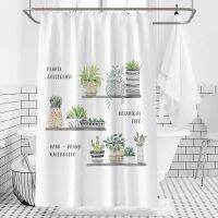 ∋ Small potted polyester shower curtain waterproof