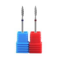 1PCS Tornado Flame Diamond Nail Drill Bit For Manicure Machine Cutters Rotary Burr Drill Accessories Spiral Nail Mills Tool