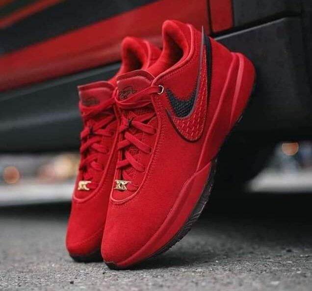 lebron james new shoes red
