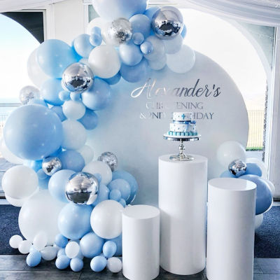 141pcs Macaron Balloon Garland Birthday Party Decor Kids Baby Shower Ballon Arch Wedding Party Globos Oh Baby Wood Wall Sticker