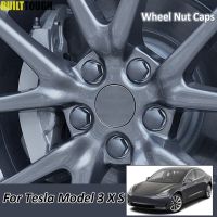 20Pcs Wheel Nut Caps With 1Pc Lug Nut Cover Puller Cover Set For Tesla Model 3 Model X Model S 2017 2018 2019 2020 Accessories