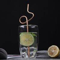 1PC 304 Stainless Steel Drinking Straw Reusable Creative Note Shape Drink Straw Party Supplies Bar Tools Specialty Glassware