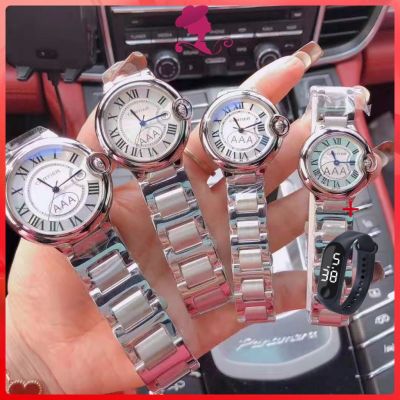 [C.A.R.T.I.E.R] นาฬิกาข้อมือผู้หญิง นาฬิกาผู้ชาย นาฬิกาข้อมือควอตซ์แฟชั่น สายแสตนเลส หรูหรา สําหรับคู่รัก 83108