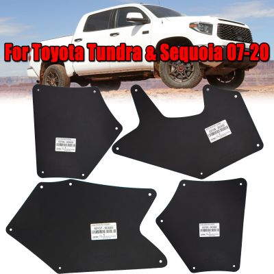 สำหรับ Toyota Tundra XK50 Sequoia XK60 2007-2020 Mud Flaps Splash Guards Mudflaps Fender Liners Shield ผ้ากันเปื้อนซีล Flares Ruer