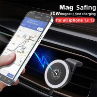 Magnetic Wireless Car Charger Stand Holder for iPhone 12 13 14 Pro 11 Max Mini Mount Adsorbable Magnet Safe 12 Wireless Charger Car Chargers