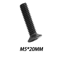 M58Mm 10Mm Iron Blackened Cross Countersunk Head Screw Flat Head Machine Screw