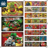 Rat Fink Modified Car Culture Vintage Tin Sign-ป้ายโลหะสำหรับโรงรถ,Man Cave, Bar, Pub, Club Decoration Wall Decor โดย Putuo Decor