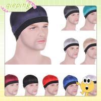 QIEPING สีทึบทึบ หมวก durag ผู้ชาย อีลาสติก ระบายอากาศได้ระบายอากาศ หมวก durag หลากสี ของใหม่ หลากสี หมวกลายคลื่น สำหรับผู้ชาย