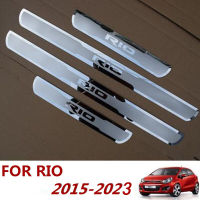 Car Styling Accessories For KIA RIO 2015-2019 2021 EU RIO X-Line Door Sill Scuff Plate Trim Stainless Steel Welcome Pedal Guard