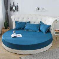 Cotton Mattress Cover Round Bed Protector for Bedding 220cm Diameter