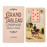 Tarot Cards Set 36 Cards English Version Grand Tableau Lenormand Oracle Cards for Divination Tarot Table Board Game Tarot Gift for Magicians Friends kindness