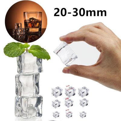25/10/PCS Acrylic Simulation Big Ice Cubes Broken Ice Cubes Photo Props Decorations Auxiliary Photography Background Replacement Parts