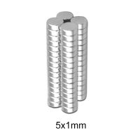 (พลังงาน) 50 ~ 3000ชิ้น5X1 5mmx มินิ Magnet Bulat Kecil 1แม่เหล็กนีโอไดเมียมขนาดมม. แข็งแรง5X1มม. แผ่นแม่เหล็กถาวร NdFeB 5*1แม่เหล็กไฟฟ้าและฟิวส์