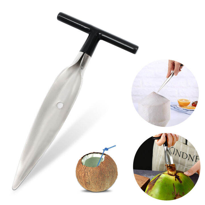2 Pack Straw Puncher For Plastic Lids - Stainless Steel Hole Cutter With Wooden Handle For Lemonade Cups
