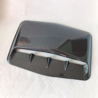 Universal Car Hood Scoop Cover คาร์บอนไฟเบอร์ Trim การปรับเปลี่ยนยานยนต์ตกแต่ง Air Intake Vents Hood Cover