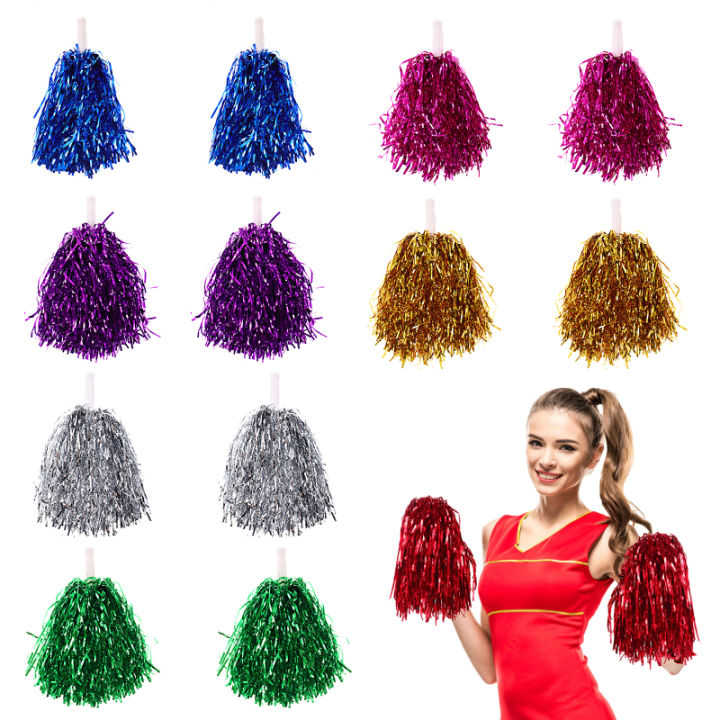 Leetshop Giant Cheerleaders Holding Flowers Poms For Game Metallic Foil ...